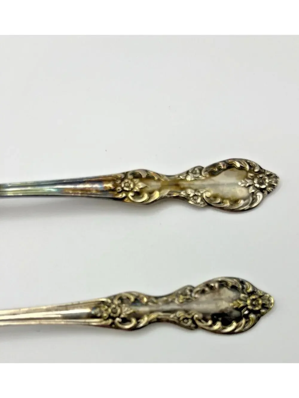 Vintage WM Rogers Grand Elegance Silver Plate Serving Fork and Spoon Extra Plate